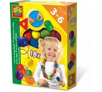 SES Creative "I Learn To Thread" Motor Skills Childrens Toy - 18 Play Beads