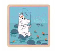Drewniane Puzzle,16 el. Muminki - Na Ryby - Barbo Toys