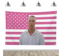 Drews Starkeys Rafe Cameron Americans Flag, Pink Poste Funny Poster Tapestry Pop Home Decoration, 3x5 Feet Banner With 4 Brass Grommetsfor College Dorm Bedroom, Living Room Decor, Parties, Filming