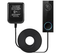 Dreyoo 16-24V Doorbell Transformer, 20VAC 500mA, 16.4ft C Wire, Black