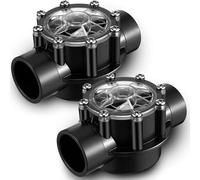 Dreyoo 2 PACK Pool Check Valve Compatible with Jandy 1-1/2-Inch to 2-Inch Check Valve, 180-degree Regulator Positive Seal & Non Lube Pump Flow Regulator for Swimming Pools and Spas