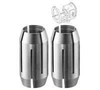 Dreyoo 2 Pack Replacement Collet Kit Compatible with CN1, Collet Parts Compatible with DEWALT, for Spiral Saw Tools and Drywall Cut out Tools (1/4-inch)