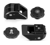 Dreyoo 2 Set Football Chin Strap Cam Lock Housing and Thumb Screws Compatible with Riddell SpeedFlex Helmet, Durable Football Chinstrap Cam Lock Housing Set Keep Stability of Youth Football Helmet,