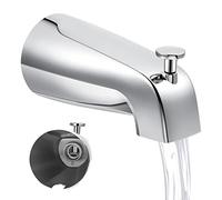 Dreyoo 5 1/4 Inch Bathroom Tub Spout Compatible with Westbrass E531D-1F-62, Fits Wall Front Mount Tub Spout with Shower Diverter 1/2'' IPS Inside Thread Bathtub Faucet (Chrome)