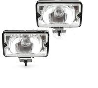 Drezzo Replacement Headlight Assembly Car Front Foglight for PEUGEOT For H3 205 For GTI CTI 106 306 Mi16 Fog Light Spotlight Assembly(2pcs Clear)