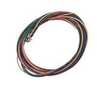 Drfeify 0.046-0.100 Inch 4-string Electric Bass Strings, Steel Alloy with Colorful Coating for Electric Bass Guitar