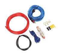 Drfeify 10 Gauge Amplifier Installation Kit, Copper Car Amplifier Wiring Kit with 14.76 Ft Power Cable 60A Fuse and All in One Connectors for Car Radio Subwoofer Audio Setup