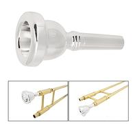 Drfeify 12C Silver Plated Brass Alto Trombone Mouthpiece for Good Sound Quality for Trombone Enthusiasts or Beginners