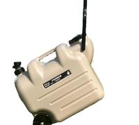 Drfeify 28L Water Container with Wheels and Spigot for Camping (Khaki) | 28-gal Tank for Outdoor Activities, PP Material, Replaceable Faucet, Dual Non-slip Side Handles, Wheeled Portable Design