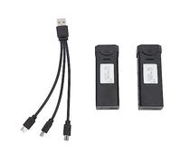 Drfeify 3.7V 1800mAh Lithium Battery for Drone, RC Drone Battery with Charging Cable, Overcharge and Short Circuit Protection, Plastic, Lightweight Design, for F184 S93 L900 A258