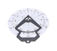 Drfeify 30cm Circle of Fifths Wheel, Wall Hanging PVC Chord Tool Melody Learning Kit with Guitar Chord Chart for Musicians & Learners (RMT-A10W (White))