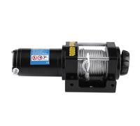 Drfeify 4000lb Electric Steel Cable Winch 12V Car Cable Winch with 15m Steel Rope Remote Control Planetary Gear for ATV UTV Quad Bike Trailer Vehicle Recovery