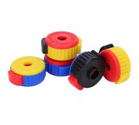 Drfeify 5Pcs Drum Arrow Storage Case Nut, Plastic Cymbal Nuts Quick Set Cymbal Nut Installation Removal Stand Screw Hat Fixing Buckle