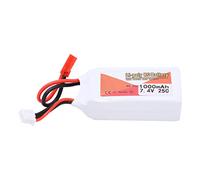 Drfeify 7.4V 1000mAh Li Lipo Battery, Rechargeable 25C Discharge Rate JST Plug, with Long Lasting Power, for RC Cars Drones Helicopters Boats
