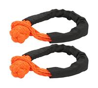 Drfeify 8mm Soft Shackle Recovery Rope Orange Synthetic Soft Shackle Rope 7 Ton UHMWPE with Oxford Cover Lightweight UV Resistant for Boating Camping Climbing Off Road Rescue