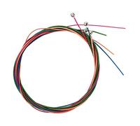 Drfeify Acoustic Electric Bass Colored Guitar String Kit 4Pcs Stainless Steel Wire Inner Core for Guitarists 120cm