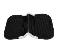 Drfeify All Purpose Horse Saddle Pad, Breathable Non Slip Riding Pad with 3D Cutting Technology, for Western Standard Saddles and Barrier Pads (Black)