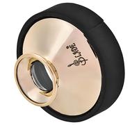 Drfeify Alto Saxophone Mute, Sax Practice Silencer & Dampener Accessory, Noise Reducer for Alto Sax, ABS Plastic Made (Gold)
