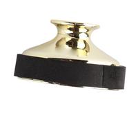 Drfeify Alto Saxophone Practice Mute, Lightweight ABS Sax Dampener for Sound Reduction, Ideal for Late Night Practice and Shared Spaces (Golden)