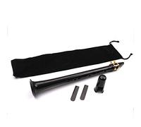 Drfeify Black Pocket Saxophone Mini Portable Woodwind Instrument 400mm or 330mm Handmade Little Sax with Carrying Bag Lightweight Practice Option for Beginners Travelers