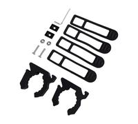 Drfeify Boat Hook Holder Nylon Deck Mount Paddle Clip for Poles Up to 2 Inch Diameter with Rubber Straps One Hand Release Space Saving Storage for Kayak Boat Garage