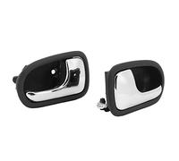 Drfeify Car Interior Door Handle ABS and Steel Inner Door Handle 2pcs Chrome Finish Smooth Opening Easy Install Replacement for Protege 323 626 and Liata