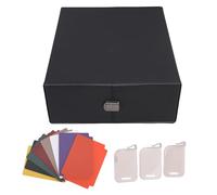 Drfeify Card Deck Case, 3 Rows Trading Storage Box with 3 Dividers and 8 Stands, Magnetic Closure Commander Deck Box for TCG Baseball Sport Cards (Grey)