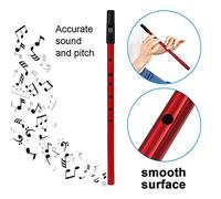 Drfeify D Key Irish Whistle, Key of D Blowing Instrument, Copper Traditional Irish Whistle for Kids or Beginners (Red (Red)