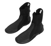 Drfeify Diving Boots, 1 Pair 5MM High Top Anti Slip Sole Surfing Swimming Shoes with Easy to Remove Zipper for Beach Water Activities (12)