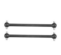Drfeify Dog Bone Drive Shafts, 2Pcs Metal Drive Shaft Dog Bone Transmission Shaft for HIMOTO 1/10 Scale RC Car (31206BL black)