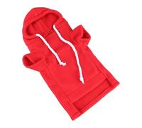 Drfeify Dog Hoodie, Warm Soft Hoodie for Ferrets Chinchillas, Cozy Adjustable Fit Pet Apparel for Winter Daily Wear (Red)