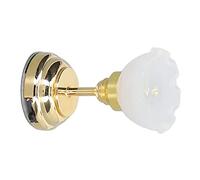 Drfeify Dollhouse Dome Lamp, 1/12 Scale Mini Dome Light Dollhouse LED Light for DIY Your Dream Doll House