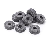 Drfeify Drum Cymbal Felt, 10 Pieces Premium Felt Pads for Hi Hat Washer Cushion Replacement, with Compact Size for Most Cymbals to Prevent Friction and Enhance Sound