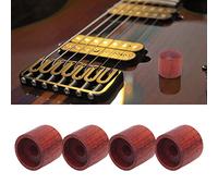 Drfeify E-guitar-bass Maple Wood Buttons, Durable Control Amplifiers for Upgrade, 4PCs for Comfortable Replacement