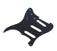 Drfeify Electric Guitar Pick Guards, Mirror Surface Pickguard Replacement for FD ST Guitars, 11 Holes, Customization Parts for Musicians (Black)