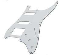 Drfeify Electric Guitar Pick Guards, Mirror Surface Pickguard Replacement for FD ST Guitars, 11 Holes, Customization Parts for Musicians (White)