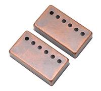 Drfeify Electric Guitar Pickup Cover, Bronze Copper Replacement Shell with 6 Breathing Holes for Heat Dissipation, Scratch Rust Proof Protection for Electric Guitar