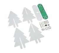 Drfeify Electronic Christmas Tree Kit, Acrylic 3D DIY Electronic LED Christmas Tree Kit with USB Power, 3 LED Gradient Lights, Simple Soldering Practice for Beginners Hobbyists Holiday (Green)