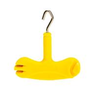Drfeify Fishing Line Puller Assistant Tool ABS and Stainless Steel Three in One Line Tensioner 5 X 5. X 0.9cm for Carp Fishing Lure Management and Family Repair Use (Yellow)