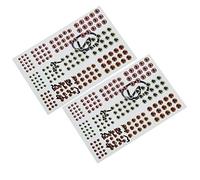 Drfeify Fishing Lure Eyes, Realistic 3D Artificial Fish Eye Stickers for Tackle, 366Pcs in 4 Sizes for Fly Tying and Lure Making