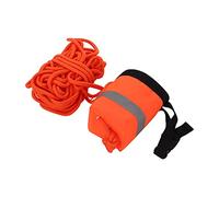 Drfeify Floating Rope Bag, Water Rescue Equipment with Reflective Band and Whistle for Canoeing Kayaking Drifting (15M)