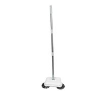 Drfeify Floor Sweeper, 2-in-1 Manual Floor Cleaner with Adjustable Handle for Quick Cleanup in Hardwood and Tile Areas