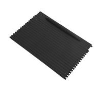 Drfeify Front Console Cup Holder Roller Blind Cover 7L5862531 High Strength Material Cup Holder Slide Roller Blind Shutter Dust Protection Easy Install for 2003 to 2010 (Black)