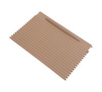 Drfeify Front Console Cup Holder Roller Blind Cover 7L5862531 High Strength Material Cup Holder Slide Roller Blind Shutter Dust Protection Easy Install for 2003 to 2010 (Beige)