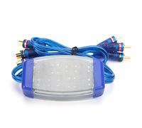 Drfeify Ground Loop Isolator, Gold Plated Audio Filter for Car Noise Reduction, Eliminates Alternator Hum, 4 Channel Isolation Solution for Clear Sound