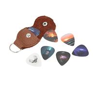 Drfeify Guitar Picks, 13 Pcs Medium Celluloid Guitar Plectrums with Cool Unique Modern Design, for Electric Classical Bass Acoustic and Ukulele (Starry Sky)