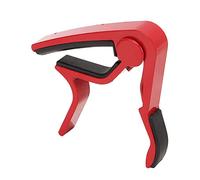 Drfeify Guitar, Quick Change Trigger with Strong Spring for Acoustic and Electric Guitars, Alloy Material with 5 Guitar Picks (Red)