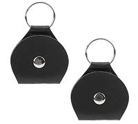 Drfeify Guitar Selection Pocket Conveniently with a Keychain, Soft PU Material, Permanent and Reliable Storage Case for Guitar Selection (Black)