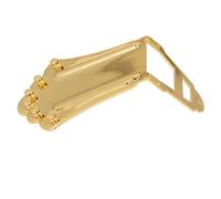 Drfeify Guitar Tailpiece, Solid Metal 6 Strings Trapezoidal Tailpiece Replacement for Archtop Jazz Guitars, with Classic Vintage Design