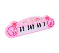 Drfeify Kids Electronic Piano Keyboard Plastic Electronic Organ 12 Keys Piano and Music Modes Smooth Non Angular Design for Children Over 3 Years Old Home Travel Play (Pink)